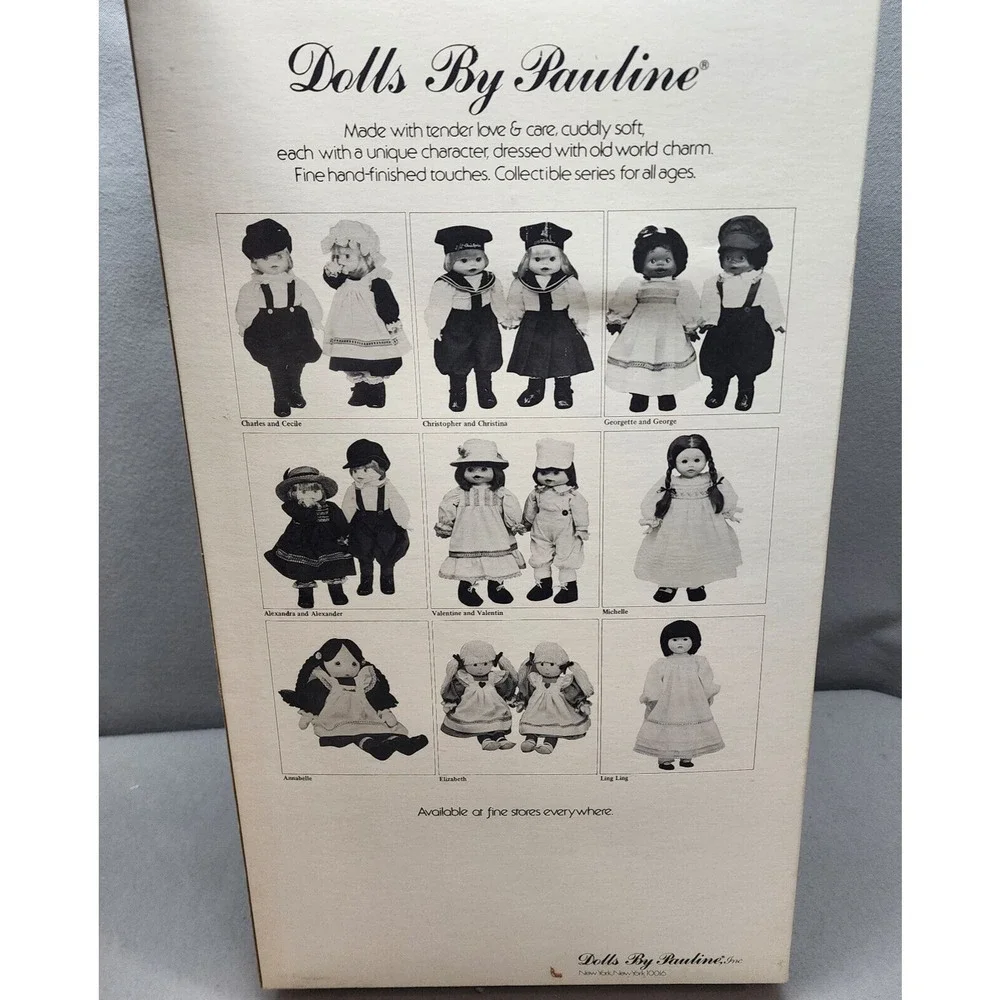 Dolls By Pauline Alexandra Dutch Girl‎ V-107 Brown Lace Dress Vintage Doll 18
